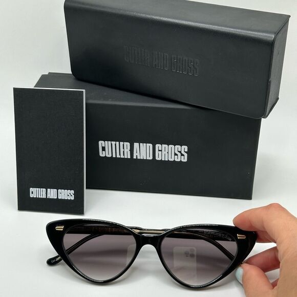 CUTLER AND GROSS Sunglasses CG1330S 004 Black Cat Eye Women NEW main image 6